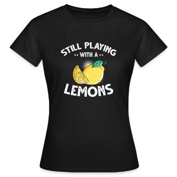 Limonade Limonade Limonade Limonade Stand Design - T-shirt Femme - noir - Devant - AI Model Female 172 dark (172cm)
