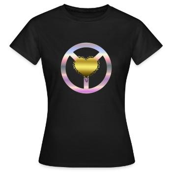 Steuer der Liebe - Frauen T-Shirt - Schwarz - Vorne - AI Model Female 172 dark (172cm)