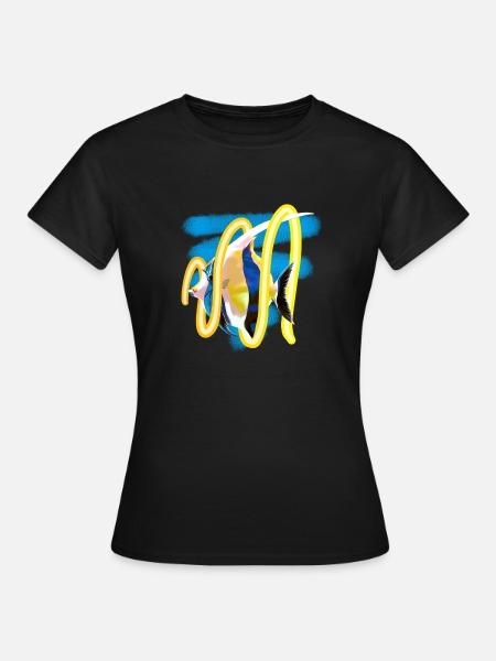 Seefische - Frauen T-Shirt - Schwarz