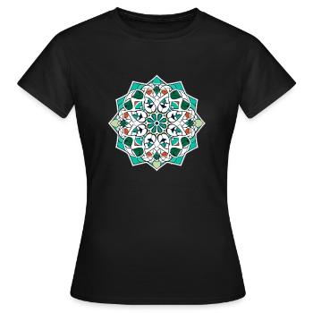 Orientalische Folklore - Frauen T-Shirt - Schwarz - Vorne - AI Model Female 172 dark (172cm)