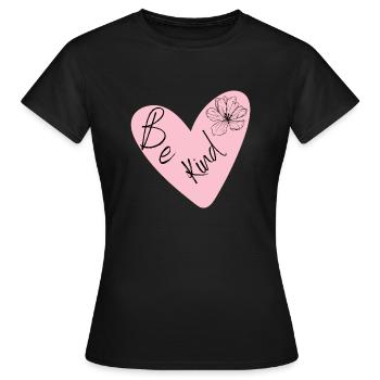 Soyez gentil Design - T-shirt Femme - noir - Devant - AI Model Female 172 dark (172cm)