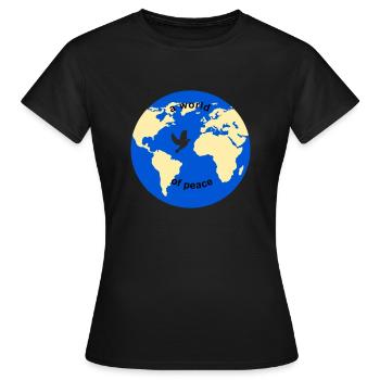 Globus eng - Frauen T-Shirt - Schwarz - Vorne - AI Model Female 172 dark (172cm)