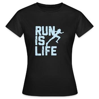 La course, c’est la vie - T-shirt Femme - noir - Devant - AI Model Female 172 dark (172cm)
