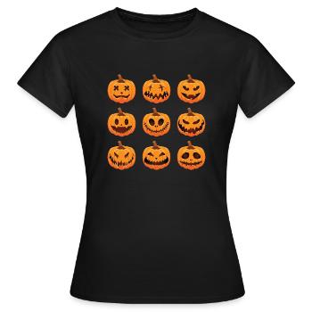 Citrouille - T-shirt Femme - noir - Devant - AI Model Female 172 dark (172cm)