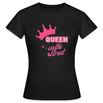 Mariée / Mariage / Enterrement de vie de jeune fille / Fête - T-shirt Femme - noir - Devant - AI Model Female 172 dark (172cm)