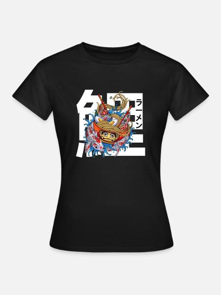 Japanese Ramen Bowl - Frauen T-Shirt - Schwarz