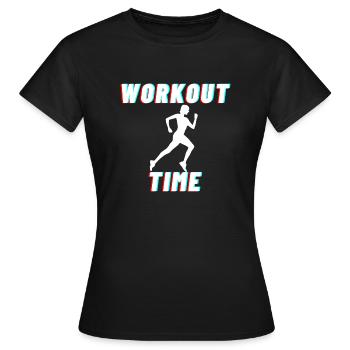 ZEIT FÜR EIN FRAUEN-LAUFTRAINING - Frauen T-Shirt - Schwarz - Vorne - AI Model Female 172 dark (172cm)