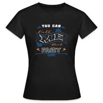 present cool book children sayings inspirational - Women's T-Shirt - black - Front - AI Model Female 172 dark (172cm)