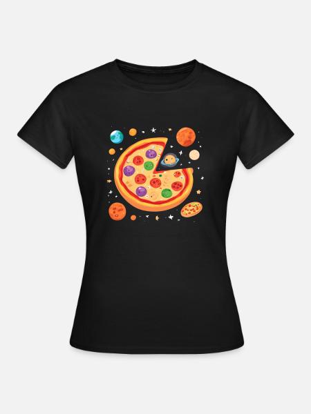 Pizza Planet Expedition - Abenteuer - Frauen T-Shirt - Schwarz