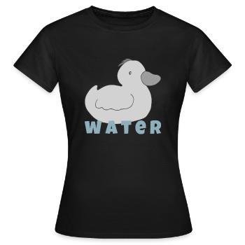entchen water - Frauen T-Shirt - Schwarz - Vorne - AI Model Female 172 dark (172cm)
