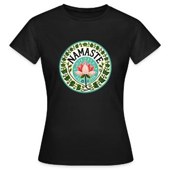 Namasté - T-shirt Femme - noir - Devant - AI Model Female 172 dark (172cm)