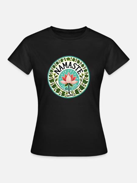 Namaste - Frauen T-Shirt - Schwarz