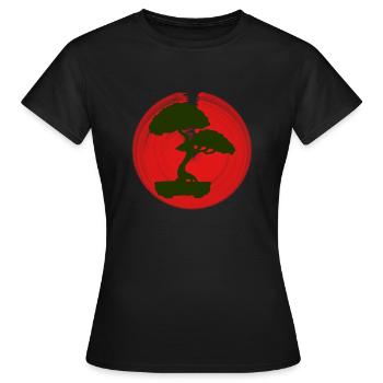 Bonsai Japan - Frauen T-Shirt - Schwarz - Vorne - AI Model Female 172 dark (172cm)