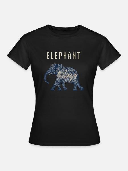 Elephant - Frauen T-Shirt - Schwarz