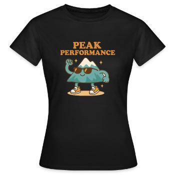 Performances de pointe Cool Mountain - T-shirt Femme - noir - Devant - AI Model Female 172 dark (172cm)