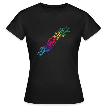 Arc / arc - T-shirt Femme - noir - Devant - AI Model Female 172 dark (172cm)