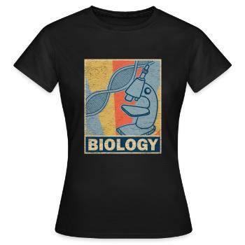 biologie - T-shirt Femme - noir - Devant - AI Model Female 172 dark (172cm)