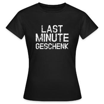 Cadeau de dernière minute - T-shirt Femme - noir - Devant - AI Model Female 172 dark (172cm)
