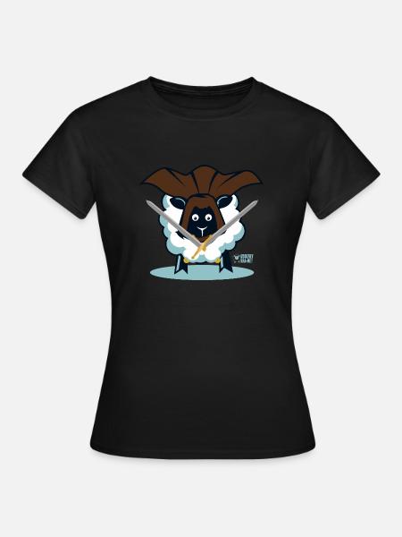 Schaf ein Krieger? - Frauen T-Shirt - Schwarz