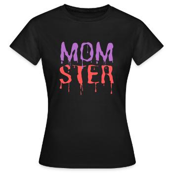 Momster Drôle de costume d’Halloween pour maman - T-shirt Femme - noir - Devant - AI Model Female 172 dark (172cm)