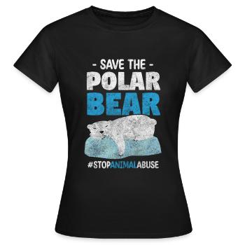 Animal rights activist animal lover animal shelter - Women's T-Shirt - black - Front - AI Model Female 172 dark (172cm)