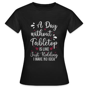 Jeu de société Plateau - T-shirt Femme - noir - Devant - AI Model Female 172 dark (172cm)