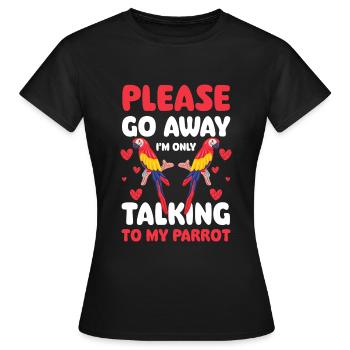 Habitat coloré d’oiseau - T-shirt Femme - noir - Devant - AI Model Female 172 dark (172cm)
