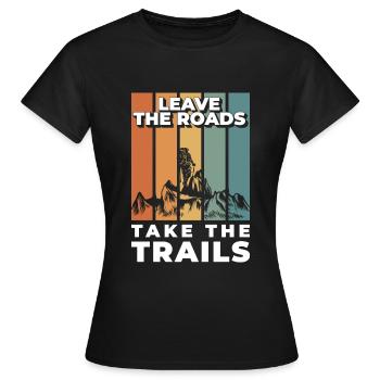 Escalade, Rochers, Nature, Sport - T-shirt Femme - noir - Devant - AI Model Female 172 dark (172cm)
