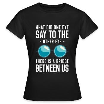Opticiens lunetiers - T-shirt Femme - noir - Devant - AI Model Female 172 dark (172cm)