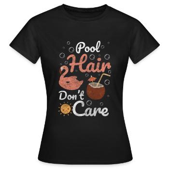Nageurs Piscine Hobby Piscine extérieure - T-shirt Femme - noir - Devant - AI Model Female 172 dark (172cm)