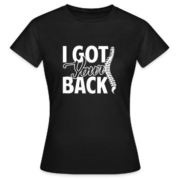Chiropraktiker Chiropraktiker Ich habe deinen Rücken - Frauen T-Shirt - Schwarz - Vorne - AI Model Female 172 dark (172cm)