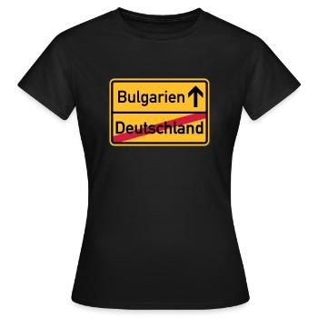 Bulgarien - Frauen T-Shirt - Schwarz - Vorne - AI Model Female 172 dark (172cm)
