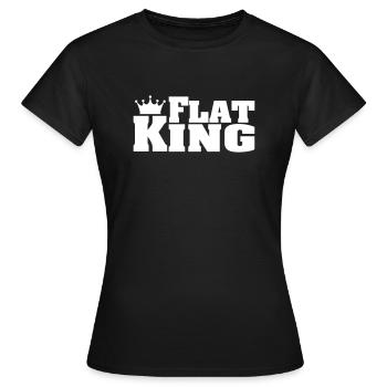FLAT KING Flat Coated Retrievers - Women's T-Shirt - black - Front - AI Model Female 172 dark (172cm)