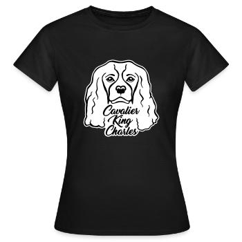 Cavalier King Charles - Frauen T-Shirt - Schwarz - Vorne - AI Model Female 172 dark (172cm)