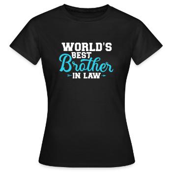 beau-frère - T-shirt Femme - noir - Devant - AI Model Female 172 dark (172cm)