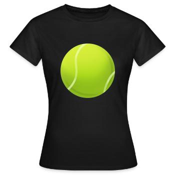 Balle de tennis - T-shirt Femme - noir - Devant - AI Model Female 172 dark (172cm)