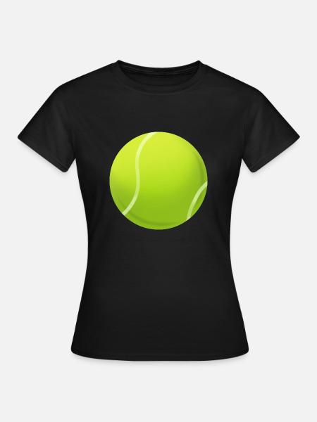 Tennisball - Frauen T-Shirt - Schwarz