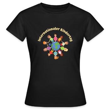Internationaler Kindertag - Frauen T-Shirt - Schwarz - Vorne - AI Model Female 172 dark (172cm)