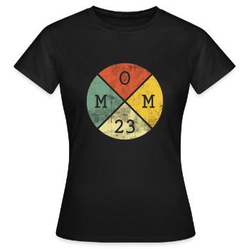 Maman 2023 Maman Mère Naissance Vintage Cadeau - T-shirt Femme - noir - Devant - AI Model Female 172 dark (172cm)
