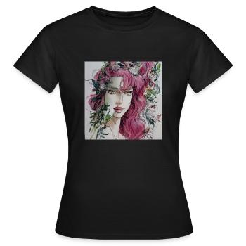 Mutter Erde - Frauen T-Shirt - Schwarz - Vorne - AI Model Female 172 dark (172cm)