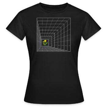 Pissenlit graphique - T-shirt Femme - noir - Devant - AI Model Female 172 dark (172cm)