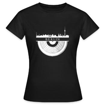 Berlin Musique phonographe - T-shirt Femme - noir - Devant - AI Model Female 172 dark (172cm)