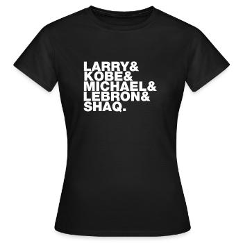 Hall of famer basket - T-shirt Femme - noir - Devant - AI Model Female 172 dark (172cm)