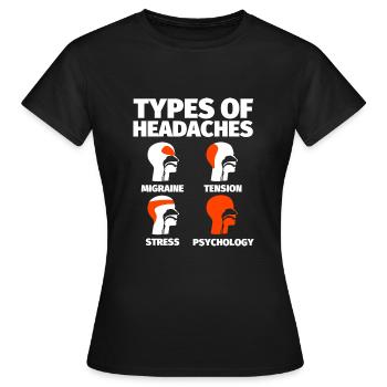 Psychology funny psychology - Women's T-Shirt - black - Front - AI Model Female 172 dark (172cm)