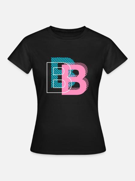 B wie Buchstabe - Frauen T-Shirt - Schwarz