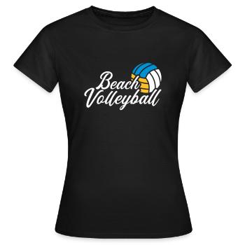 Beach-volley - T-shirt Femme - noir - Devant - AI Model Female 172 dark (172cm)