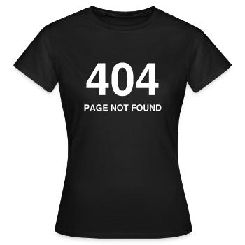 404 page not found - T-shirt Femme - noir - Devant - AI Model Female 172 dark (172cm)