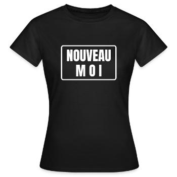 nouveau moi - T-shirt Femme - noir - Devant - AI Model Female 172 dark (172cm)