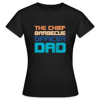 The Chief Barbecue Officer Dad (CBO) - Frauen T-Shirt - Schwarz - Vorne - AI Model Female 172 dark (172cm)