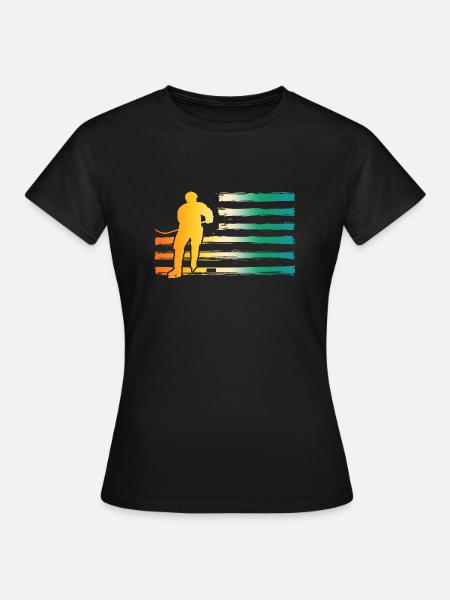 Eishockeyspieler Eishockey - Frauen T-Shirt - Schwarz